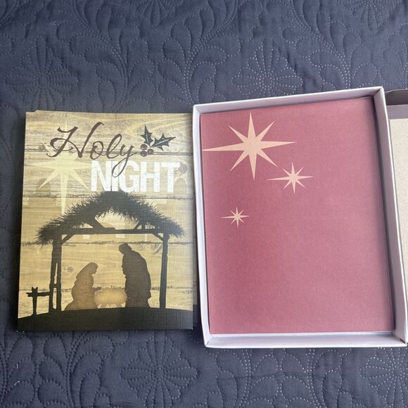 Divinity 2pc Lot of Christmas Greeting Card Boxes, 14 Cards w/Envelopes in Each - Picture 8 of 12